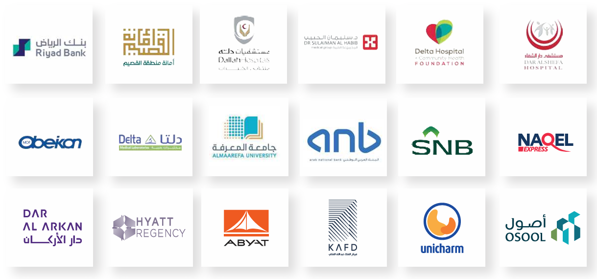 Healthcare, Banking and Private Sector Clients Collage